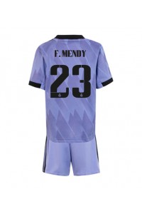 Real Madrid Ferland Mendy #23 Babytruitje Uit tenue Kind 2022-23 Korte Mouw (+ Korte broeken)